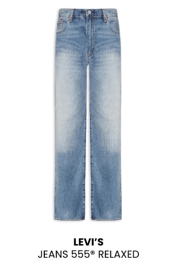 Calça Jeans Masculina Levi's 555 Relaxed Azul Clara