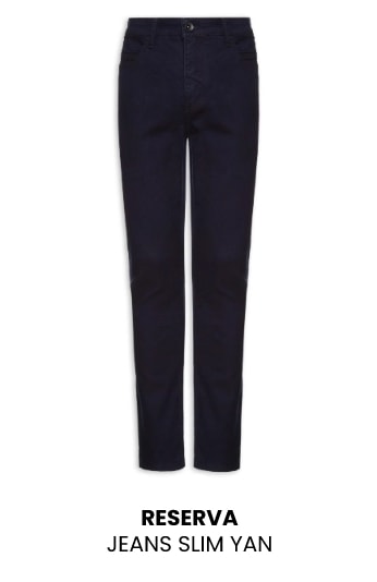 Calça Jeans Masculina Reserva Slim Yan Preta