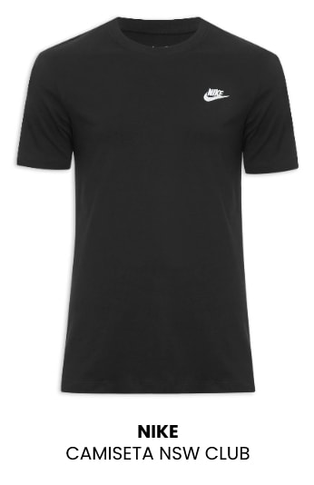 Camiseta Masculina Nike NSW Club Preta
