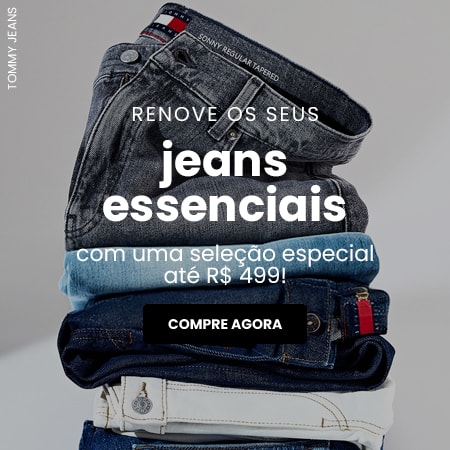 Renove os seus jeans essenciais com uma seleção especial até R$ 499!