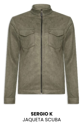 Jaqueta Masculina Sergio K Scuba Verde Militar