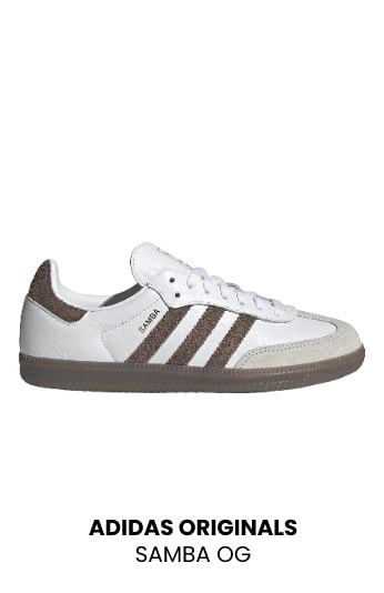Tênis Adidas Originals Samba OG Branco e Marrom