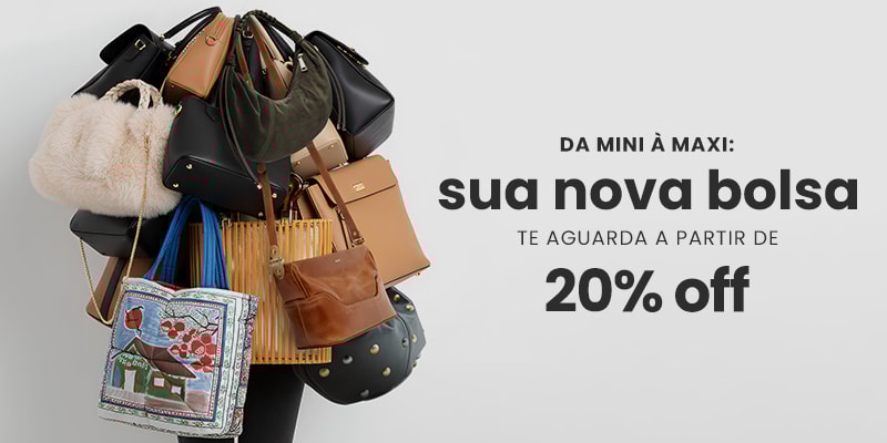 Feminino: Bolsas a partir de 20% OFF