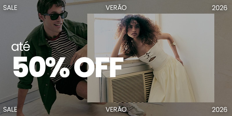 Sale de Verão'26 até 50% OFF Unissex