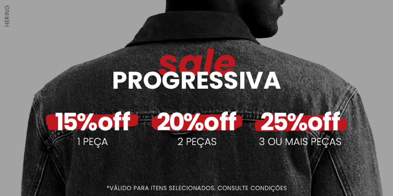 Sale Progressiva até 25% OFF