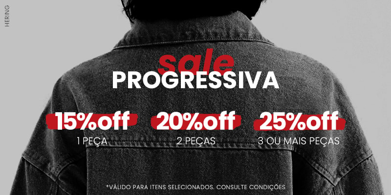 Sale Progressiva até 25% OFF